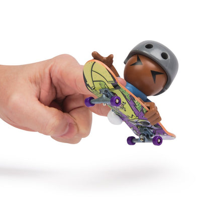Tech Deck sk8 crew fingerboard s figurkou zelená kšiltovka