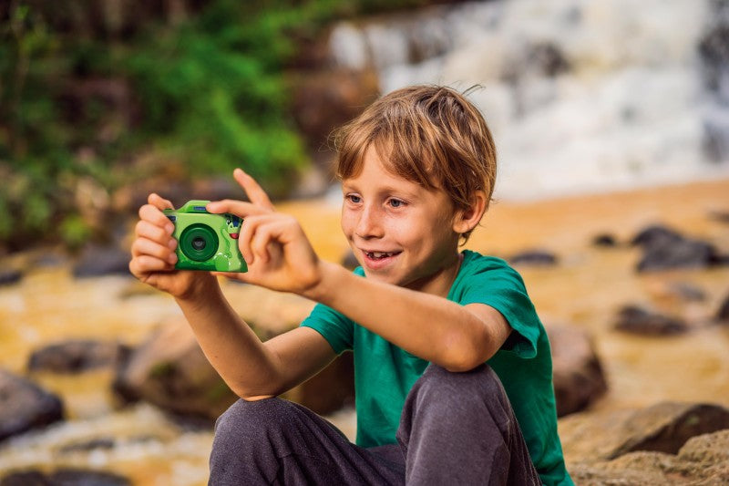 Lexibook dětský fotoaparát s 3D krytem Dinosaurus