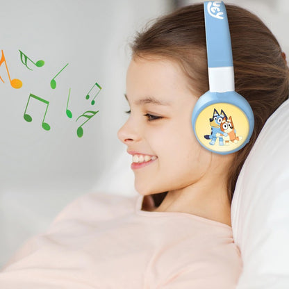 Lexibook 2v1 bluetooth skládací sluchátka Bluey s limitem hlasitosti