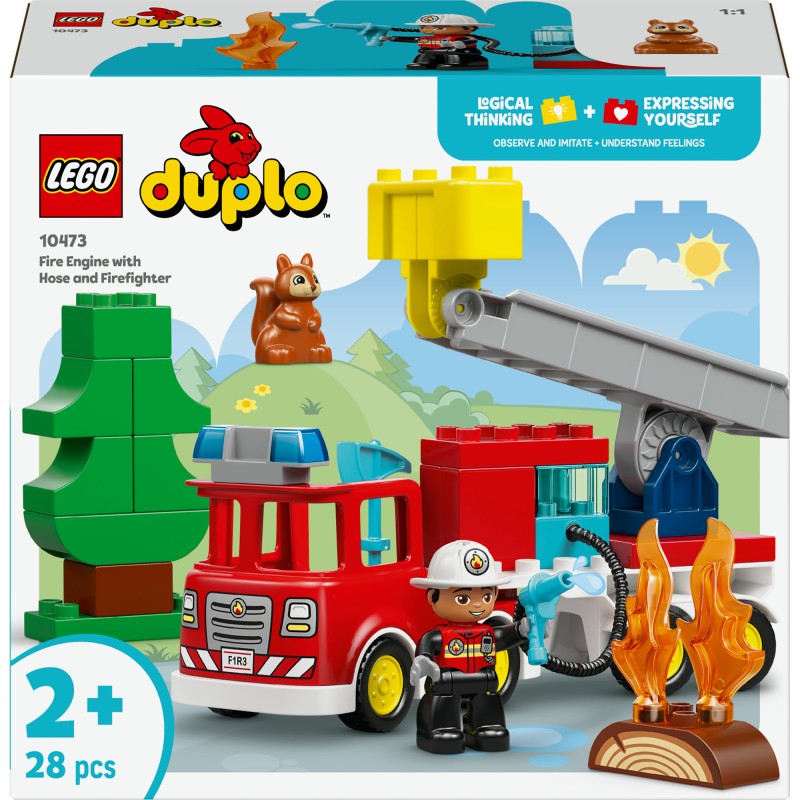 LEGO® 10473 Hasičské auto s hadicí a hasičem