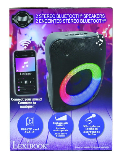 Lexibook iParty sada přenosných bluetooth reproduktorů s mikrofonem