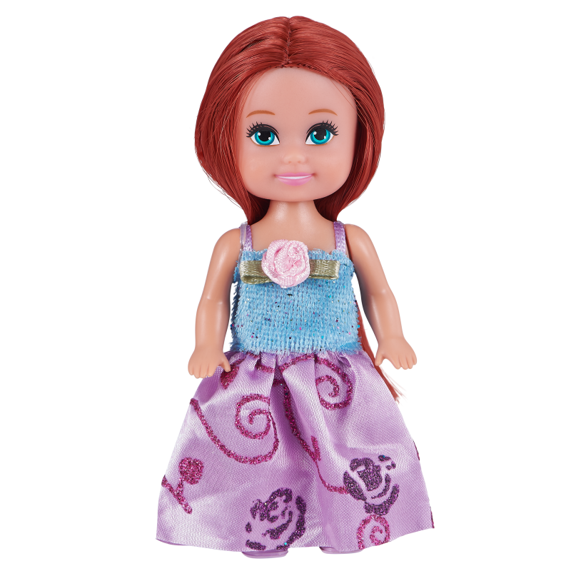 Princezna Sparkle Girlz malá v kornoutku růžové šaty-blond vlasy