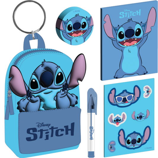 Lilo a Stitch klíčenka s minibatůžkem Stitch