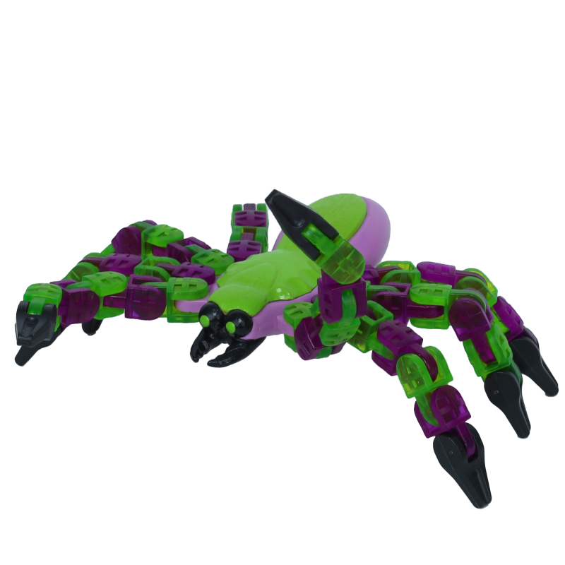 Klixx Creaturez Pavouk zeleno-fialový
