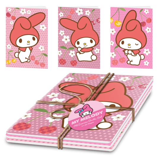 My Melody set sešitů A5, 3 ks