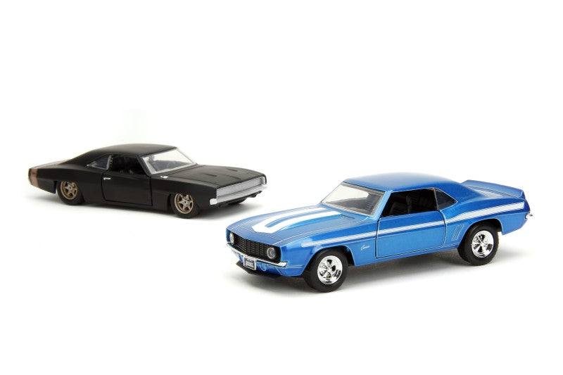 Rychle a zběsile Twin Pack 1969 Chevrolet a 1968 Dodge Charger Wide Body 1:32 W2/1