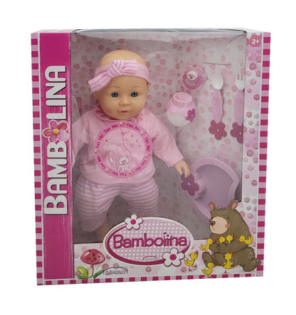 Miminko Bambolina Rose s 50 českýmí slovy růžová holčička