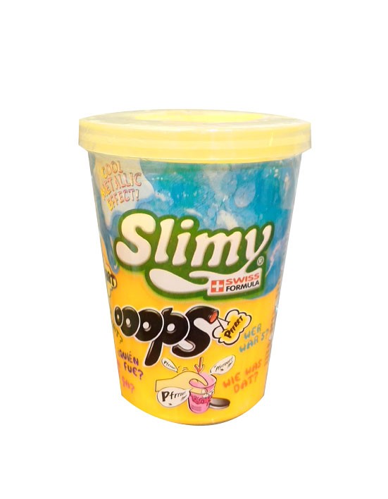 Slimy metalic prdící, kelímek 80g žlutý