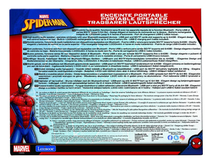 Lexibook reproduktor Spiderman s látkovým povrchem