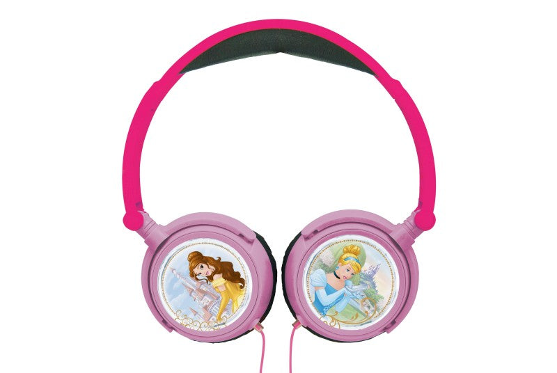 Lexibook skládací drátová sluchátka Disney princezny s limitem hlasitosti