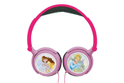 Lexibook skládací drátová sluchátka Disney princezny s limitem hlasitosti