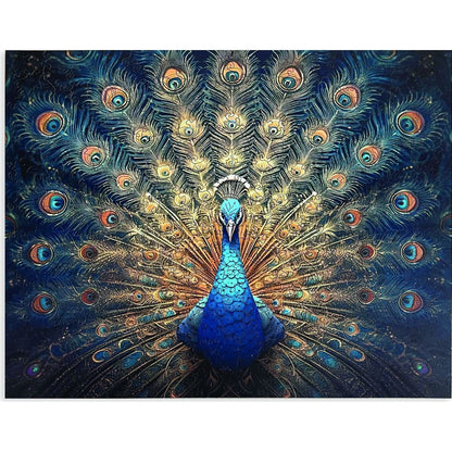 Wooden puzzle Charming peacock A2