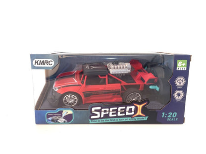 Auto 1:20 s efektem kouře RC červené
