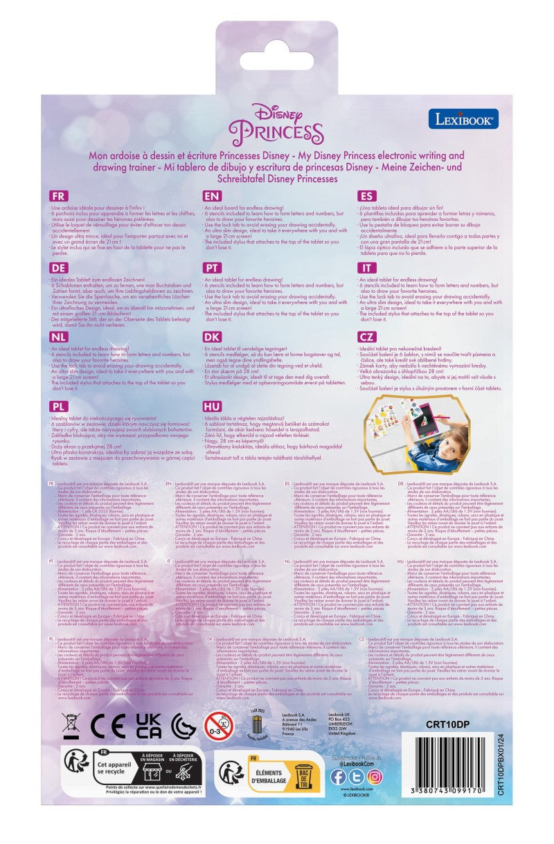 Lexibook kreslicí tablet Disney princezny s E-inkem