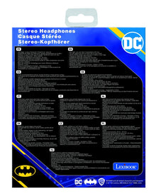 Lexibook skládací drátová sluchátka Batman s limitem hlasitosti