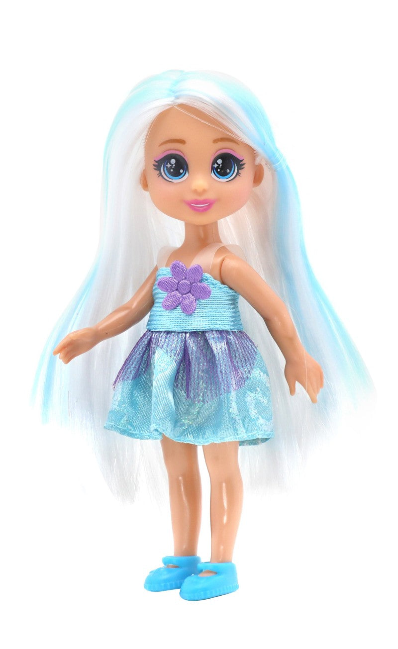 Dreameez mini princezna v kornoutku černé vlásky