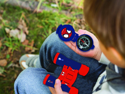 Lexibook Spidey set vysílačky, dalekohled, baterka, kompas