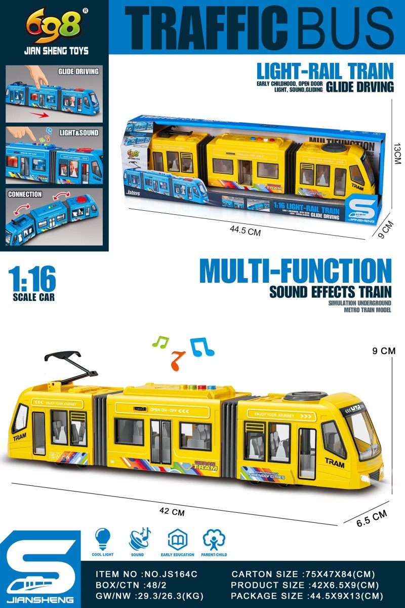 Tramvaj žlutá 1:16