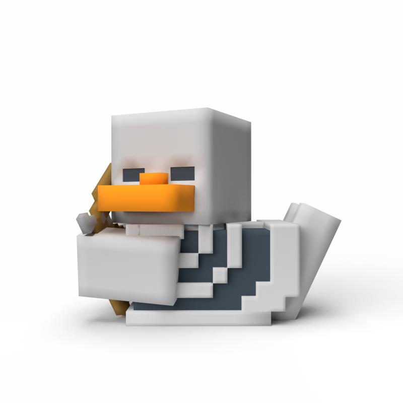 Tubbz kachnička Minecraft - Skeleton (první edice)
