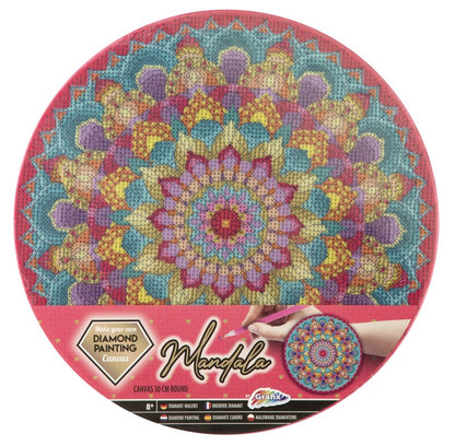 Diamantové malování mandala zelená