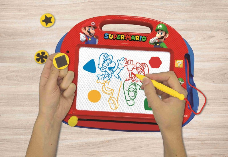 Lexibook vícebarevná kreslící tabulka Super Mario s razítky