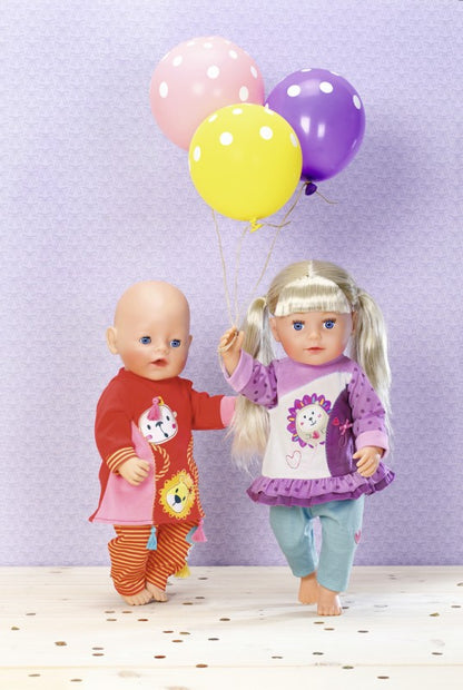 Dolly Moda Letní oblečení 43 cm fialové