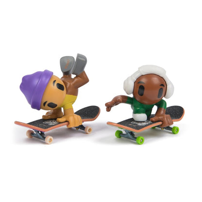 Tech Deck sk8 crew fingerboard s figurkou dvojbalení fialová čepice a bílá sluchátka