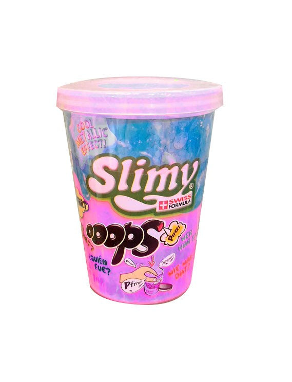 Slimy metalic prdící, kelímek 80g modrý