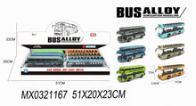 Autobus dvoupatrový zelený - zavřená střecha