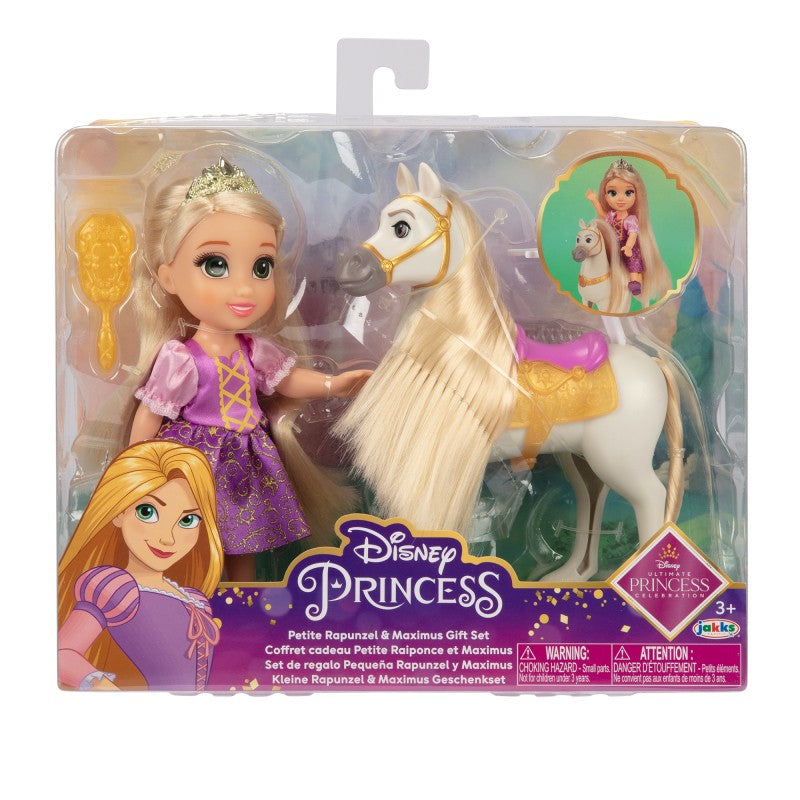 Panenka Disney Princezna Locika/Belle a koník Maxmus/Phillipe