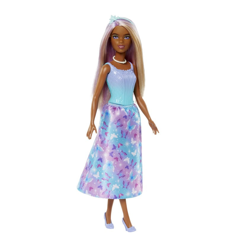 Barbie pohádková princezna žlutorůžová