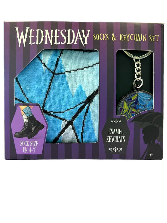 Wednesday dárkový set klíčenka/ponožky
