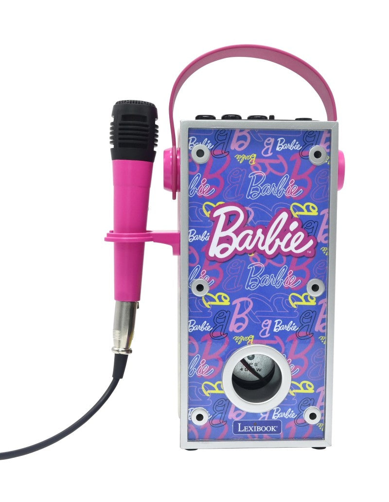 Lexibook bluetooth reproduktor Barbie s mikrofonem a světelnými efekty