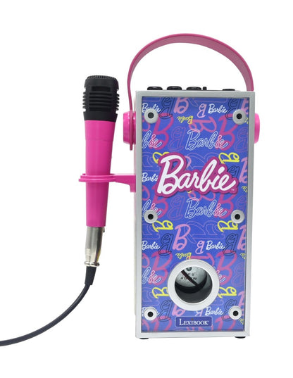 Lexibook bluetooth reproduktor Barbie s mikrofonem a světelnými efekty
