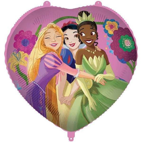 Balónek foliový srdce Princess Disney Live Your Story 46cm