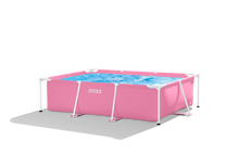 Bazén Pink Rectangular Frame 220x150x60 cm