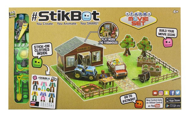 Stikbot filmařská sada pirátská loď nebo farma Farma
