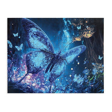 Wooden puzzle Fluorescent Butterfly A3 GID - svítící ve tmě