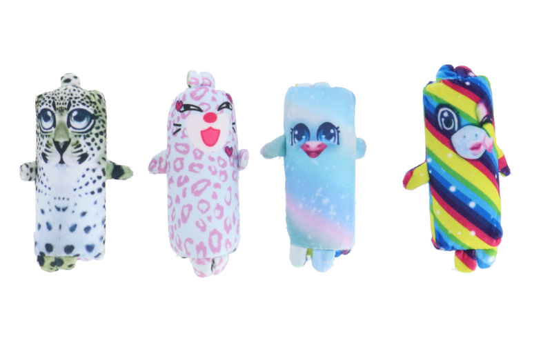 Fidget Fluffy Flipper - zvířátka panda a jednorožec