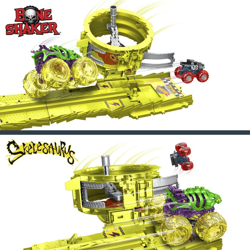 Hot Wheels monster trucks power smashers dráha masivní destrukce