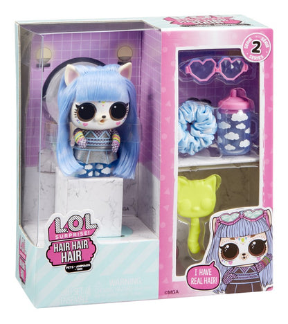 L.O.L. Surprise! Hair Hair Hair Zvířátko, PDQ fialové vlasy