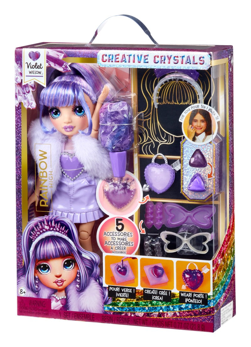Rainbow High Creative Crystals panenka - Violet Willow