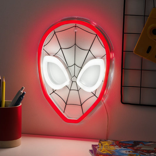 Spiderman neon světlo