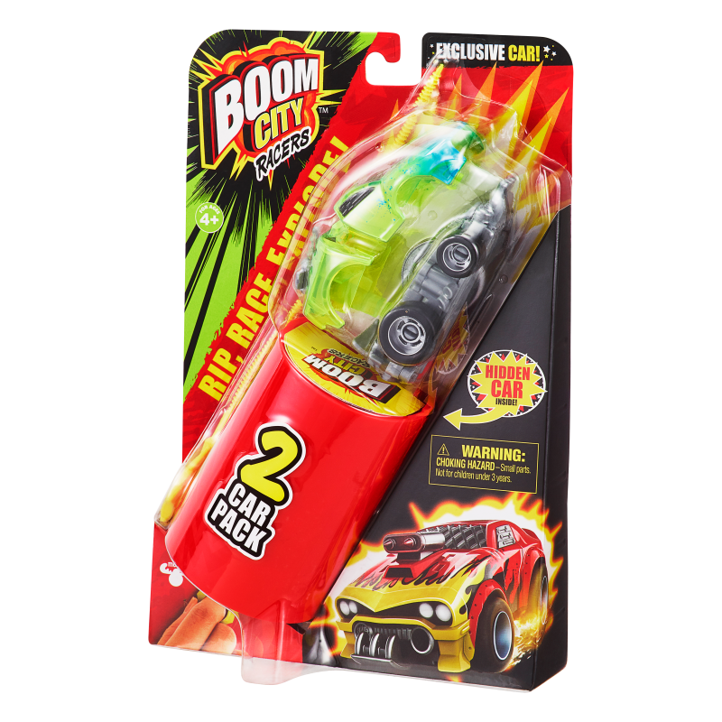 Autíčko Boom City Racers - Hot Tamale! X dvojbalení, série 1