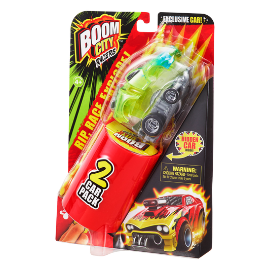 Autíčko Boom City Racers - Hot Tamale! X dvojbalení, série 1