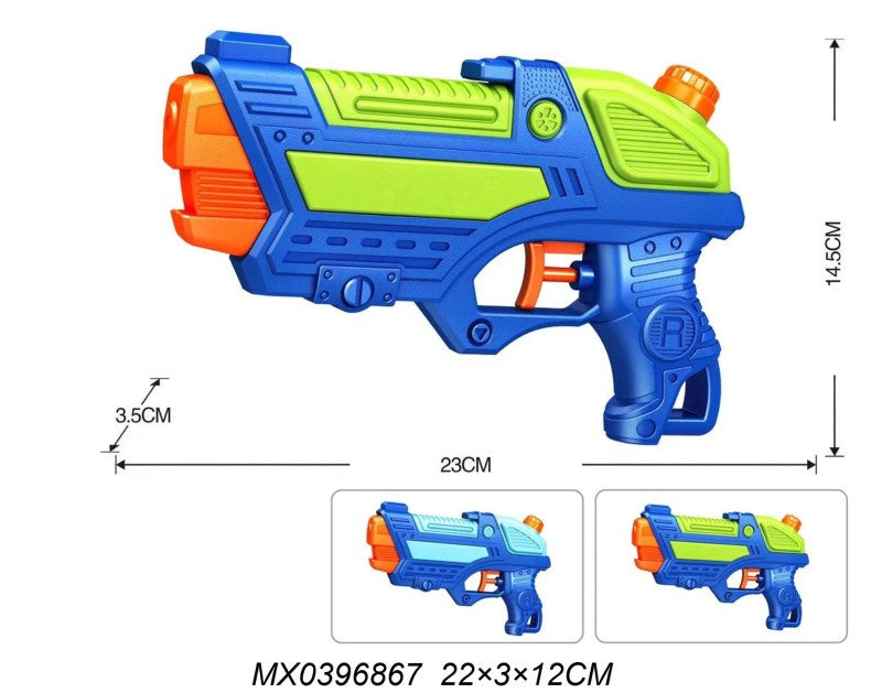 Vodní pistole 23 cm tmavě modro - světle modrá