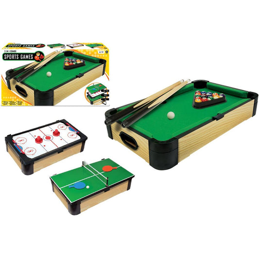 Hra Stolní kulečník 3v1 Triple-Play 60 cm