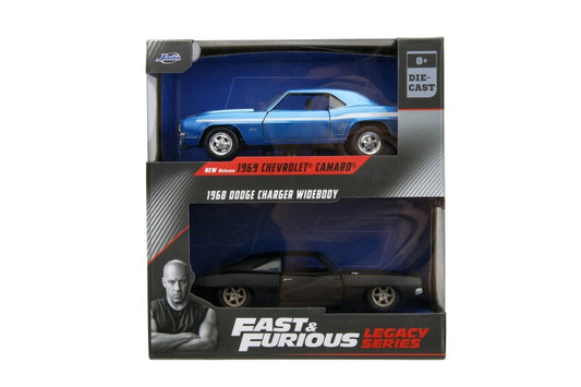 Rychle a zběsile Twin Pack 1969 Chevrolet a 1968 Dodge Charger Wide Body 1:32 W2/1