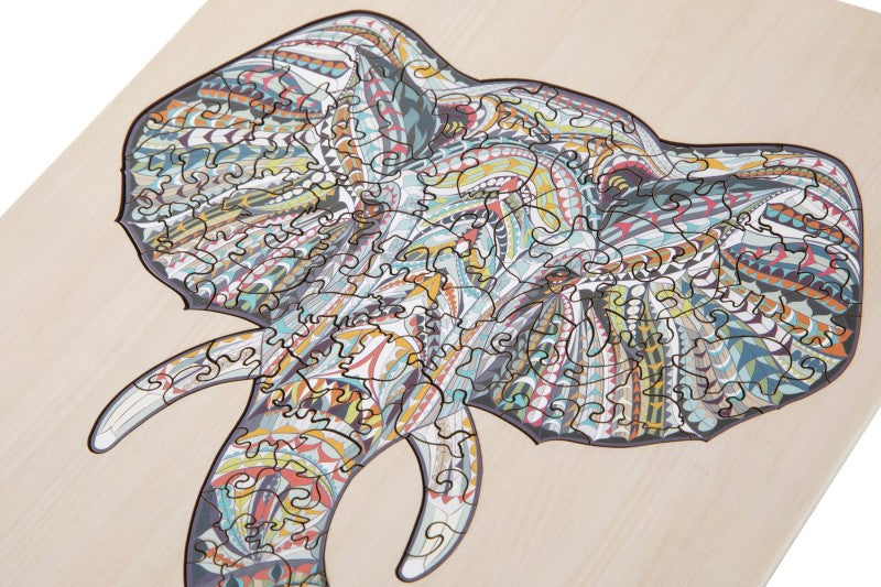 Dřevěné puzzle Slon 137 dílků