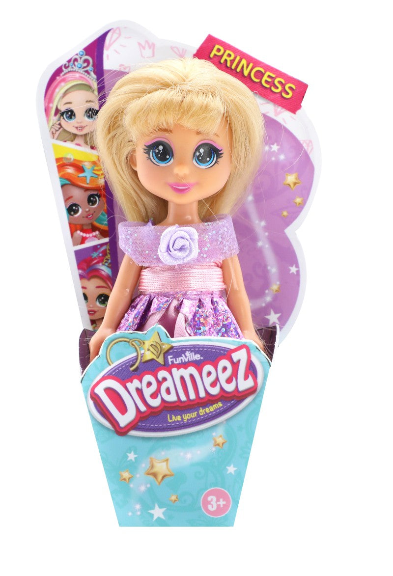 Dreameez mini princezna v kornoutku světle růžové vlásky